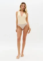 BODY BEGE COM DECOTE EM V LANÇA PERFUME - Image 5