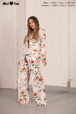 CALÇAS ESTAMPADO FLORAL COM PREGAS MISS YOU - Image 2