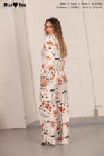 CALÇAS ESTAMPADO FLORAL COM PREGAS MISS YOU - Image 3