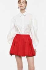 SAIA VERMELHA ESTRUTURADA COM PREGAS IMPERIAL - Image 2