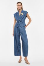 CALÇA DENIM AZUL FLUIDA IMPERIAL