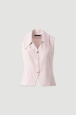 COLETE ROSA CINTADO COM PADRÃO XADREZ SUAVE FERRACHE - Image 4