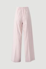 CALÇA ROSA WIDE LEG COM PREGAS EM XADREZ SUAVE FERRACHE - Image 4