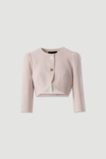 CASACO BEGE CROPPED ESTRUTURADO FERRACHE - Image 4