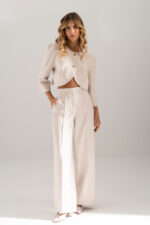 CASACO BEGE CROPPED ESTRUTURADO FERRACHE - Image 2