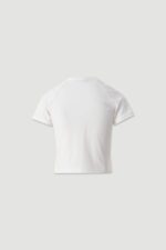 T-SHIRT BRANCA CURTA COM DETALHE PERSONALIZADO FERRACHE - Image 2