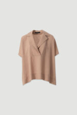 TÚNICA BEGE FLUIDA COM DECOTE CRUZADO FERRACHE - Image 4