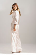 CALÇA CLÁSSICA BEGE WIDE LEG FERRACHE - Image 3