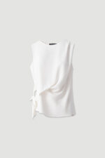 TOP BRANCO COM DRAPEADO NA LATERAL FERRACHE