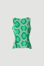 TOP ESTAMPADO COM PREGAS FERRACHE