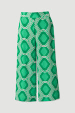 CALÇA CULOTTE ESTAMPADA PADRÃO GEOMÉTRICO FERRACHE - Image 2