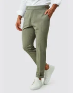 CALÇA SEMI CLÁSSICA COM FIVELA VERDE SECO ZOLF