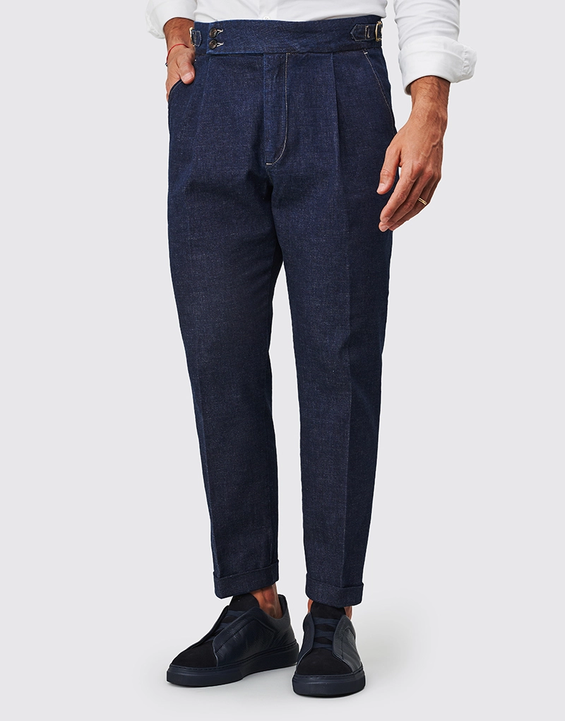 261711000_Calca-Denim-Fivela-Stone-Wash_1 CALÇA DENIM COM FIVELA STONE WASH ZOLF - Image 1