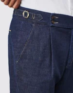 CALÇA DENIM COM FIVELA STONE WASH ZOLF - Image 4