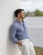 CAMISA GOLA ITALIANA DE LINHO COM CONTRASTE ZOLF - Image 2