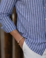 CAMISA GOLA ITALIANA DE LINHO COM CONTRASTE ZOLF - Image 3