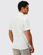 CAMISA DE LINHO MANGA CURTA GOLA ITALIANA BRANCA ZOLF - Image 4