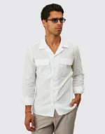 CAMISA DE LINHO COM BOLSOS BRANCO ZOLF