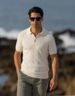 POLO TRICOT ESTRUTURADO COM BOTÕES CRU ZOLF