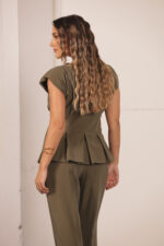 CALÇA VERDE KAKI COM PREGAS MISS YOU - Image 3