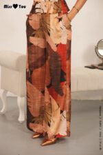 CALÇA FLUIDA ESTAMPADO ABSTRACTO MISS YOU