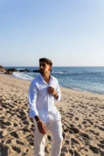 CAMISA DE RISCAS AZUL BEBÉ JOVITS