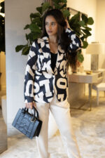 CALÇA BEGE COM CINTURA ELÁSTICA EM CONTRASTE LOCOLUXO - Image 3