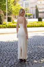 VESTIDO BEGE COM CROCHET NO PEITO LANÇA PERFUME - Image 5