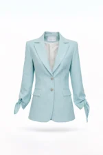 BLAZER AZUL ESTRUTURADO COM LAÇO NAS MANGAS SAHOCO - Image 3