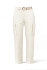 CALÇA BRANCA CARGO COM BOLSOS SAHOCO