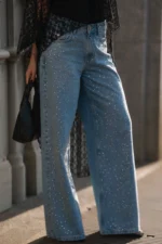 CALÇA DENIM COM BRILHANTES SAHOCO - Image 2