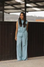 CALÇA AZUL COM BOLSOS CARGO SAHOCO - Image 2