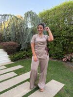 CONJUNTO CASTANHO COM DETALHE DE LAÇO PONTO CHIC - Image 2