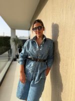 CONJUNTO DE GANGA CAMISA E CULLOTE COM APLICAÇÕES METÁLICAS PONTO CHIC - Image 2