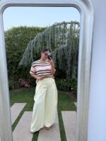 CAMISOLA ROSA DE MALHA ÀS RISCAS MULTICOLOR PONTO CHIC - Image 5