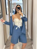 CORSET RENDA BRANCO COM COPA ESTRUTURADA PONTO CHIC