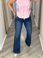 CALÇA DE GANGA AZUL FLARE PONTO CHIC - Image 2