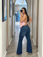 CALÇA DE GANGA AZUL FLARE PONTO CHIC - Image 3