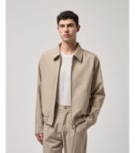 CASACO BEGE COM FECHO E BOLSOS GIANNI LUPO