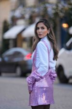 VESTIDO LILÁS DE LANTEJOULAS PONTO CHIC PREMIUM - Image 8