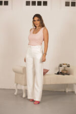 TOP ROSA COM APLICAÇÕES EM BRILHO MISS YOU