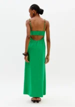 VESTIDO MIDI VERDE COM ALÇAS DE MISSANGAS LANÇA PERFUME - Image 3