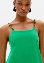 VESTIDO MIDI VERDE COM ALÇAS DE MISSANGAS LANÇA PERFUME - Image 2