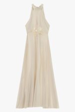 VESTIDO ACETINADO CRU COM ENCAIXE EM RENDA NA FRENTE IMPERIAL - Image 6