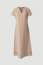VESTIDO MIDI BEGE MINIMALISTA FERRACHE