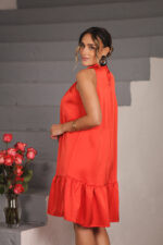 VESTIDO CURTO ACETINADO VERMELHO MISS YOU - Image 2