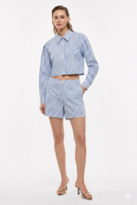 CAMISA AOS QUADRADOS AZUL IMPERIAL - Image 2