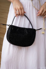 MALA PRETA COM BRILHANTES PONTO CHIC
