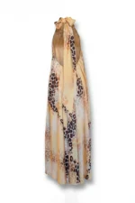 VESTIDO HALTER ANIMAL PRINT ACETINADO SAHOCO - Image 4