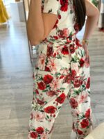 CALÇA FLORAL BRANCA E VERMELHA IMPERIAL - Image 4